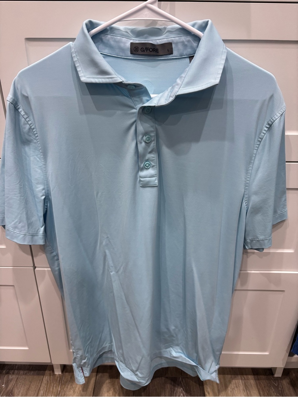 G/FORE Pale Blue Performance Golf Polo